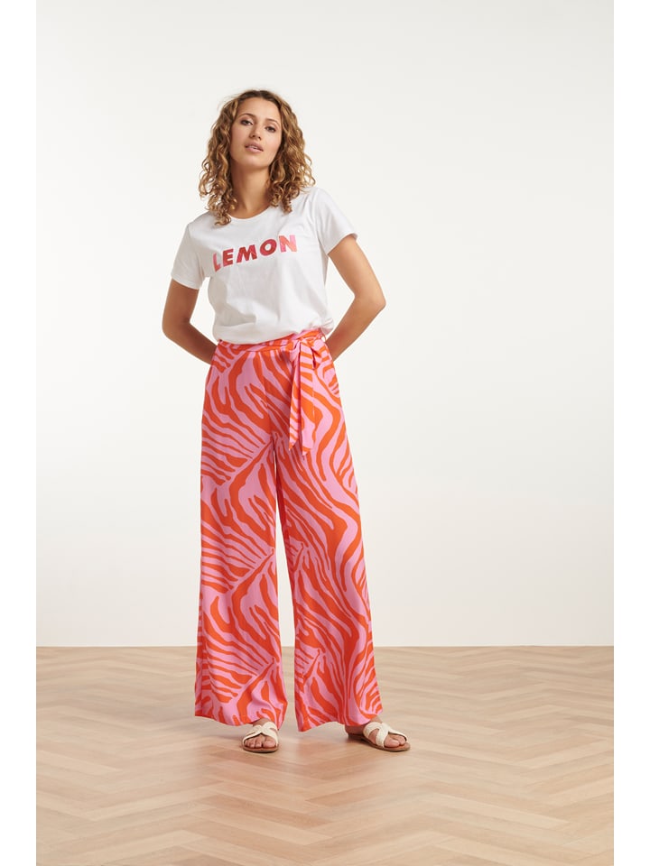 Smashed Lemon Hose in Orange/ Pink - XL