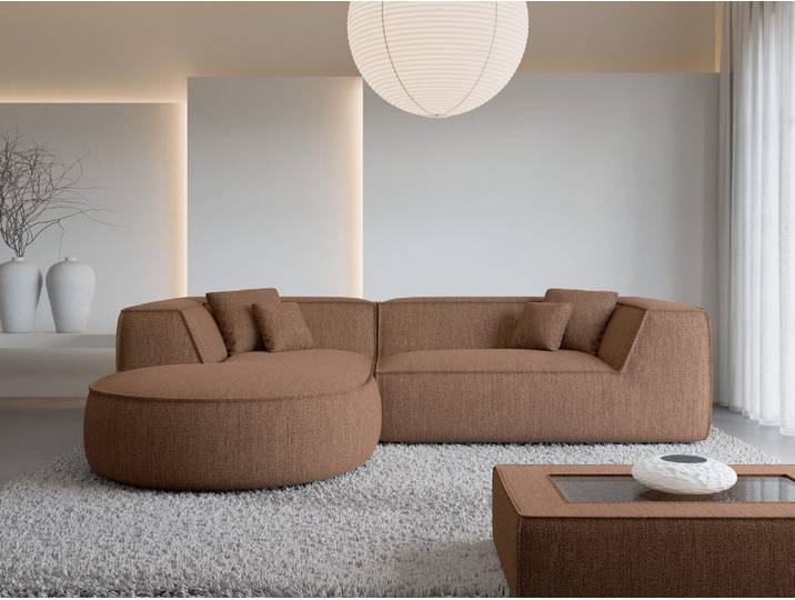 Stoff Ecksofa Monterola L-Form