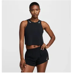 Nike, Damen, Sportshirt, Aeroswift Crop (S), Weiss, Schwarz