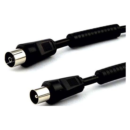 E+P Antennenkabel 2,5m AB 2 Schirmung 75dB schwarz Absorber (75 dB, Antennenkabel) (23789161)