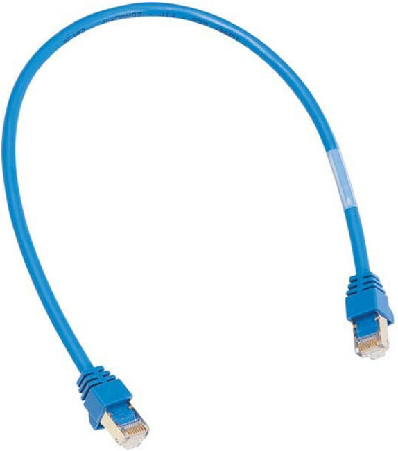 Hager Câble de raccordement 2xRJ45 bleu 1 m ZZ45WAN100 (ZZ45WAN100)