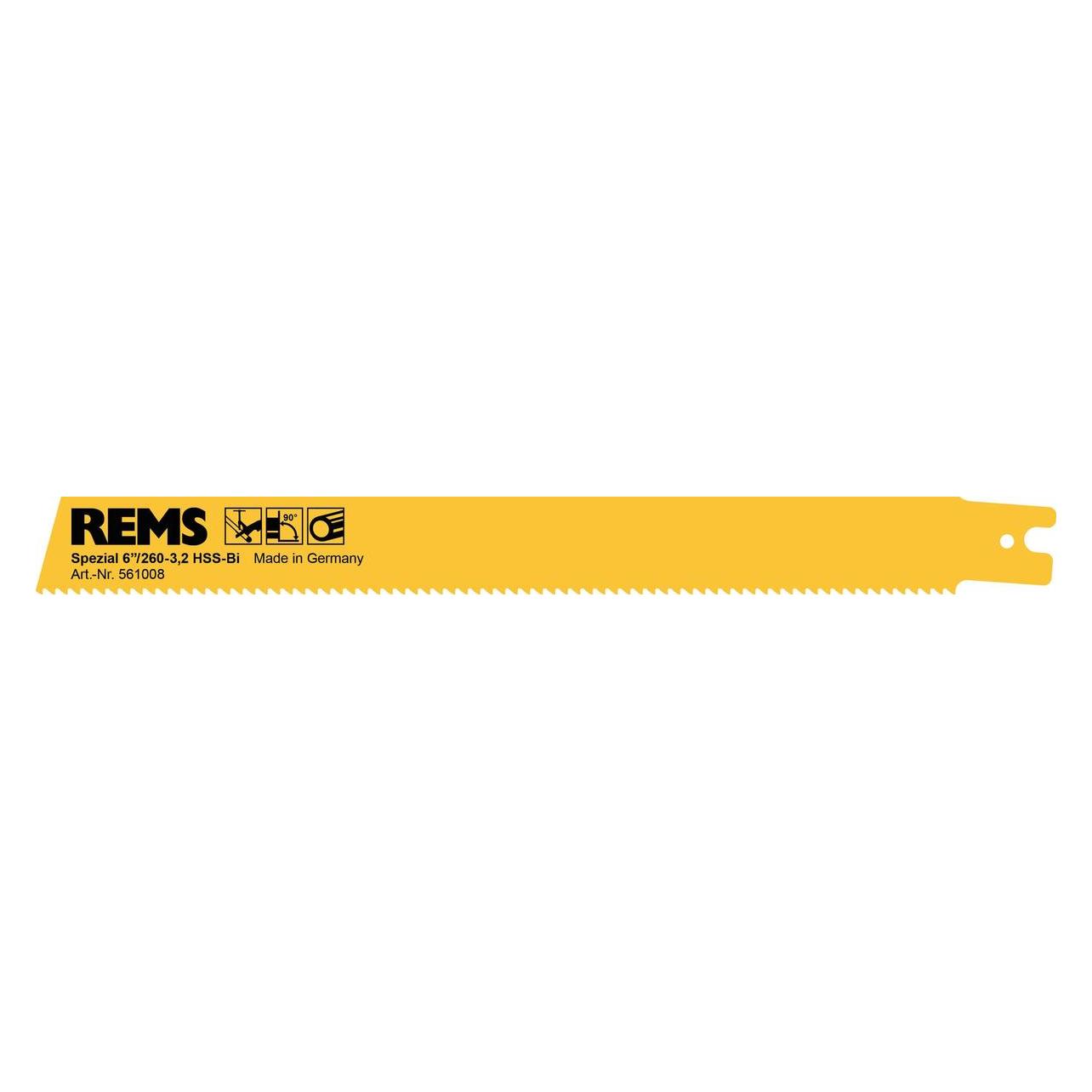 Rems SPEZIALSÄGE 260 mm ZAHN FÜR 3,2 mm STAHLROHR (RS561008R05)