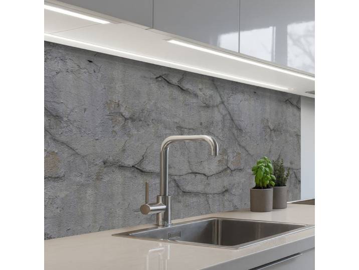 Crédence Décorative de Cuisine - Décoration Murale - Motif Ancien - Béton - Mur 100x60 cm - KitchenYeah