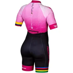 Powerslide, Damen, Velotrikot, Race Clothing (XXS), Schwarz, Pink, Mehrfarbig, XXS