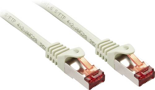LINDY 47344 RJ45 Patchkabel CAT 6 S/FTP 2.00 m Grau 1 St.