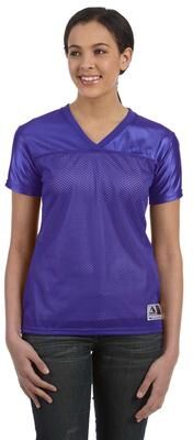 Augusta Sportswear 250 Women's Junior fit Stadium Replica Football Jersey T-Shirt in Purple size Medium   Polyester