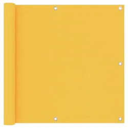vidaXL Balkon-Sichtschutz Gelb 90x400 cm Oxford-Gewebe