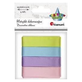 Teka Satinbänder 15mm/2m 6 Farben (2 m) (47996204)