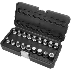 YATO YT-05991 Ölablassschraubenschlüssel-Set mit 18 Steckschlüsseln