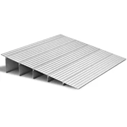 VEVOR Türschwellenrampe, 677x865x138 mm, Rollstuhlrampe aus Aluminiumlegierung mit einer Tragkraft von 360 kg, Bordsteinrampen für Heimtreppen für Rollstühle Roller Gehhilfen Fahrräder Dreiräder