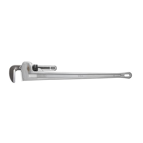 RIDGID 31115 Model 848 Aluminium Rechte Pijptang, 48-inch, Zilver
