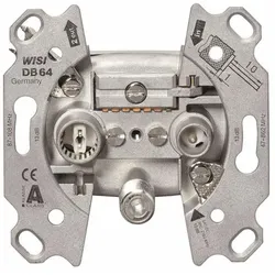 WISI DB64 3-Loch Unicable-Durchgangsdose 11334 DB 64  - 10 Stück