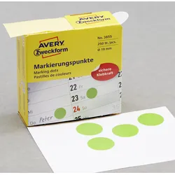 AVERY Zweckform Klebepunkte Ø 19,0 mm grün