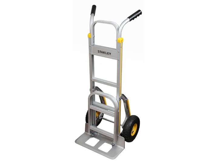 Chariot à sacs Stanley HT514 Max. 200KG - Plate-forme pliante - Aluminium - 51 x 80 x 123 CM - Argent/Jaune