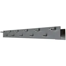 SZ Metall Garderobenleiste »Design 13« 11 Haken 100 cm grau, 10x5x9 cm