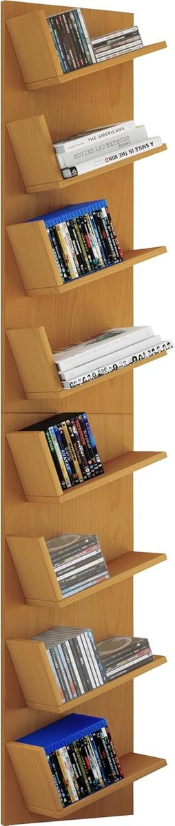 Houten Wandplank voor Boeken en Decoratie - Hangende Wandplank voor de Woonkamer