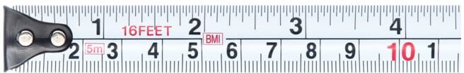 Bmi Mètre-ruban Lecture en mm/pouces, Longueur ruban: 192 Pouces (462225 192)