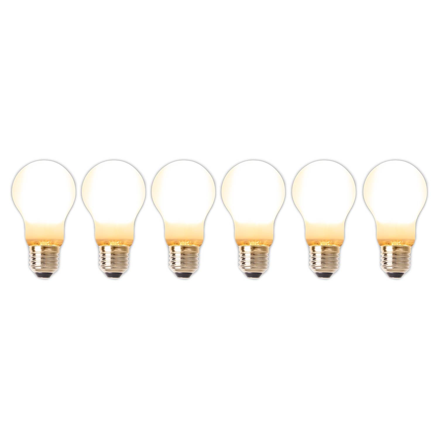 home24 Waledas LED-lichtbron set van 6 wit, Ø 6 cm