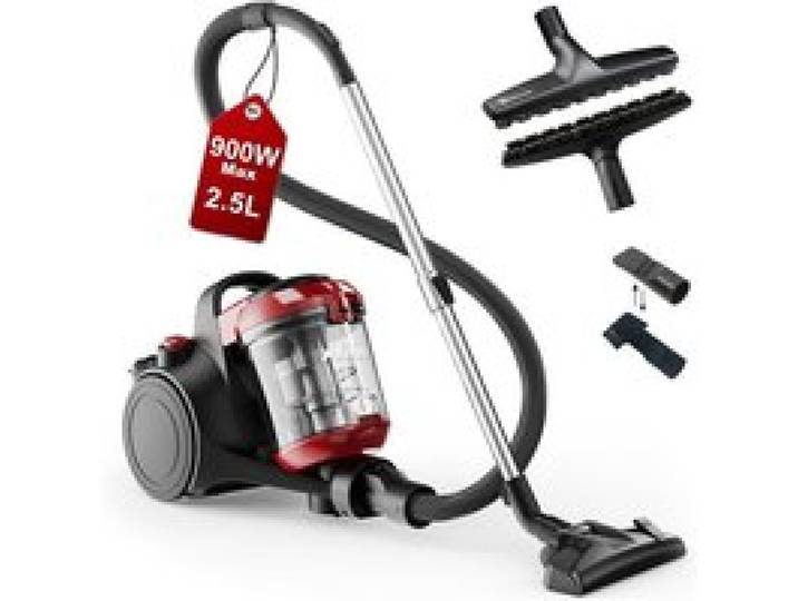 C10P Aspirateur sans Sac 900 W – Brosse sols durs Wessel Werk D320 Allemande en Poils naturels 32 cm idéal pour parquet stratifié