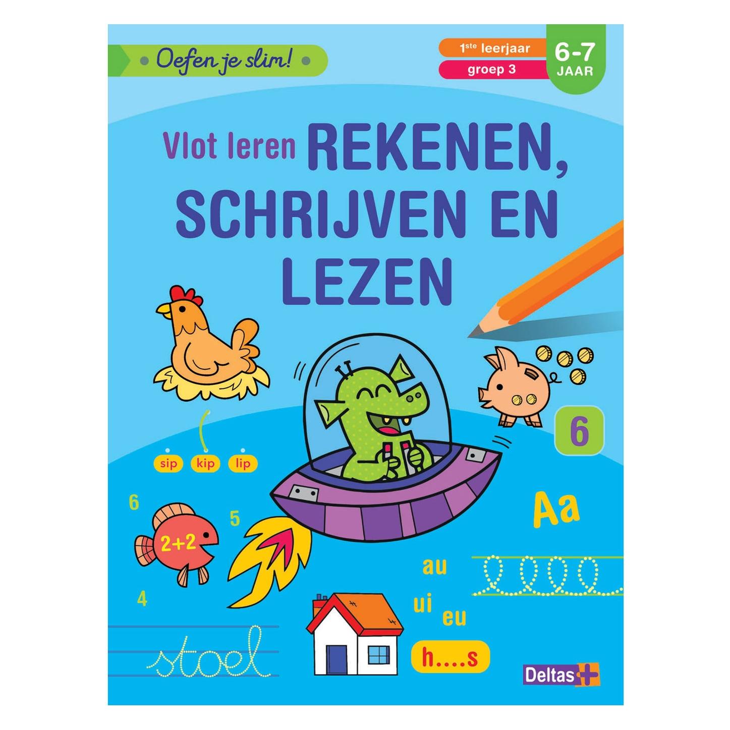 Deltas Vlot Leren Rekenen Schrijven en Lezen 6-7 jaar (Niederländisch, 6 - 7 Jahre) (45973238)