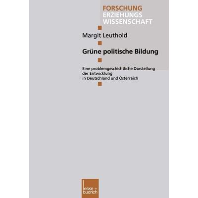 Grüne politische Bildung, Taschenbuch von Margit Leuthold, VS Verlag für Sozialwissenschaften, 978-3-8100-2588-3
