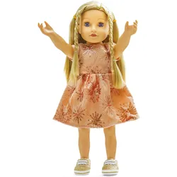 Heless Puppen Glitzerkleid Roségold, 28-35 cm