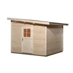 Weka 28 mm Gartenhaus 260 Anbauhaus 300 x 235 cm - 50 % Rabatt auf Dacheindeckung