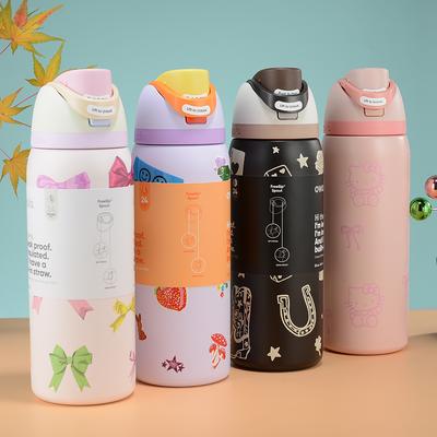 Combo Retail Shop Insulated Stainless Steel Water Bottle, Sports Water Bottle, Great For Travel black 24oz 710ml