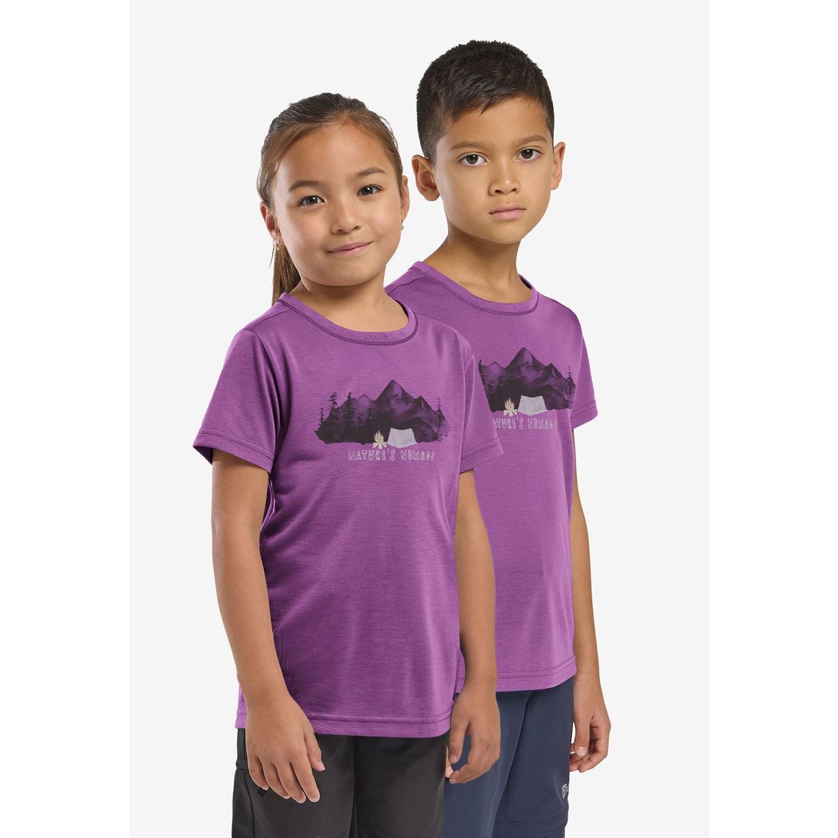 Jack Wolfskin Hiking Graphic T Kids print freesia (T0402) 128 A64183_T0402_K10