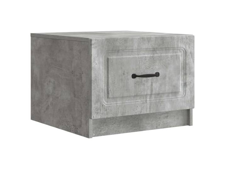 KMVXCVNM Couchtisch Betongrau 49x50x37 cm Kaffeetisch Holzwerkstoff Vielseitiger Wohnzimmertisch mit Stauraumschublade und 60 kg Tragkraft für eine aufgeräumte Fernsehecke.