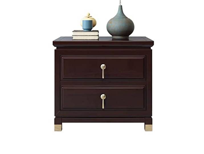 YCCHAH Bett mit Stauraum Home Retro Nachttisch Doppelschublade Schließfach Wohnzimmer Schlafzimmermöbel Lagerschrank Kreativen Quadrat Betttisch Desktop