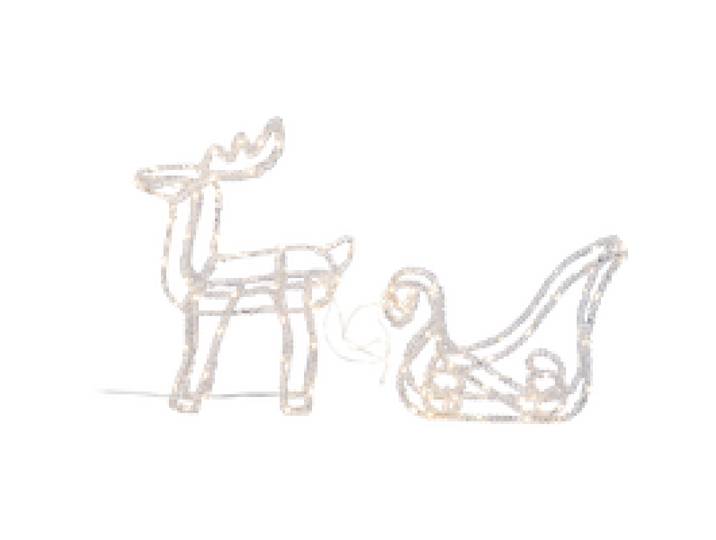 LIVARNO® Figurines lumineuses 3D (renne avec traîneau)