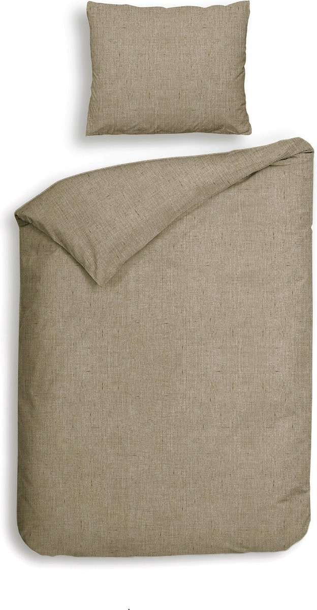 Heckett & Lane Flanel dekbedovertrek Nomad Sand 140x200/220 cm