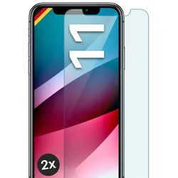 moex Klares Panzerglas für iPhone 11 – passgenaue 9H Schutzfolie für zuverlässigen Displayschutz – ShockProtect Klar
