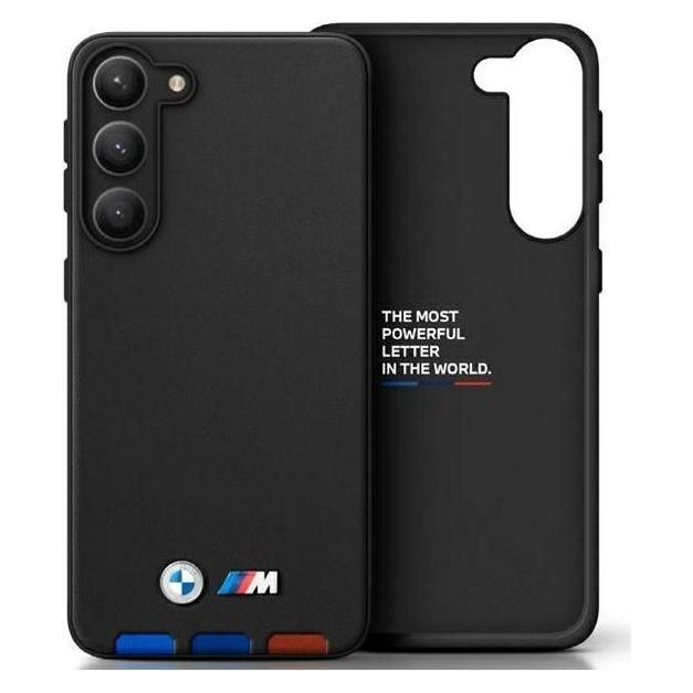 BMW Etui BMHCSA5422PTDK A54 czarny/black Leather Stamp Tricolor (Samsung Galaxy A54, Samsung Galaxy A54 5G) (BMW000527-0)