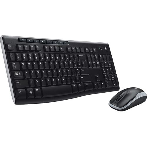 Logitech MK270 Englisch (US) 2.4 GHz schwarz
