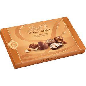Lindt Pralinen Pralinés Nougat, 12 Stück, 6 verschiedene Sorten, 125 g