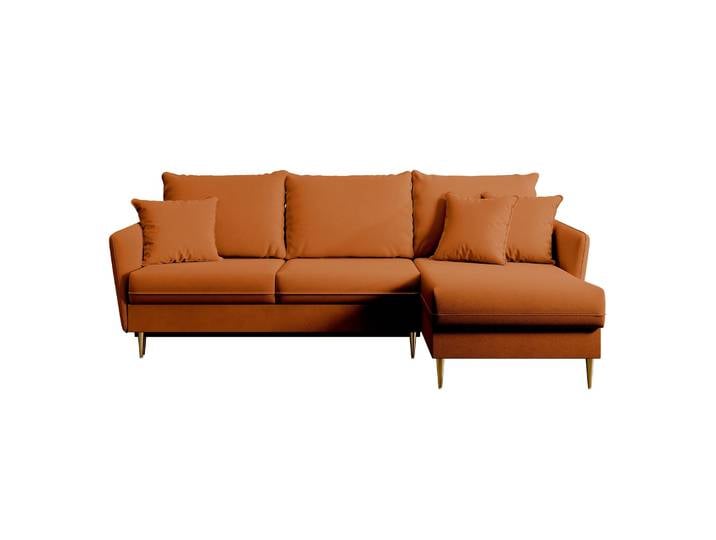 Ecksofa mit Schlafunktion Volio, kupferfarbener wasserabweisender