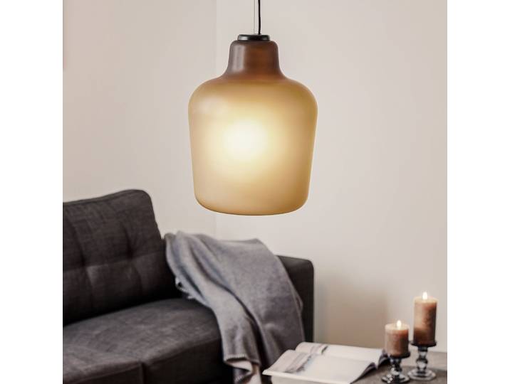 Say My Name Pendelleuchte Smoked Matt Grey - Northern - Wohnzimmer - Design - Glas - Einflammig