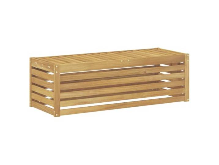 Ecksofa für den Außenbereich, aus massivem Akazienholz, Weiß, 115 x 43 x 37 Flexible Module, schlichtes Design, wetterfest, pflegeleicht, ideal für Balkon, Terrasse, Terrasse