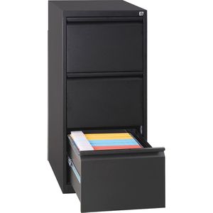 G-Office Hängeregisterschrank FGC.3, 1-bahnig, 3 Schübe, schwarz