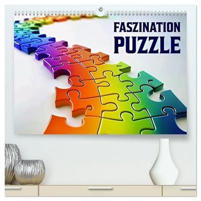 Faszination PUZZLE (hochwertiger Premium Wandkalender 2026 DIN A2 quer), Kunstdruck in Hochglanz