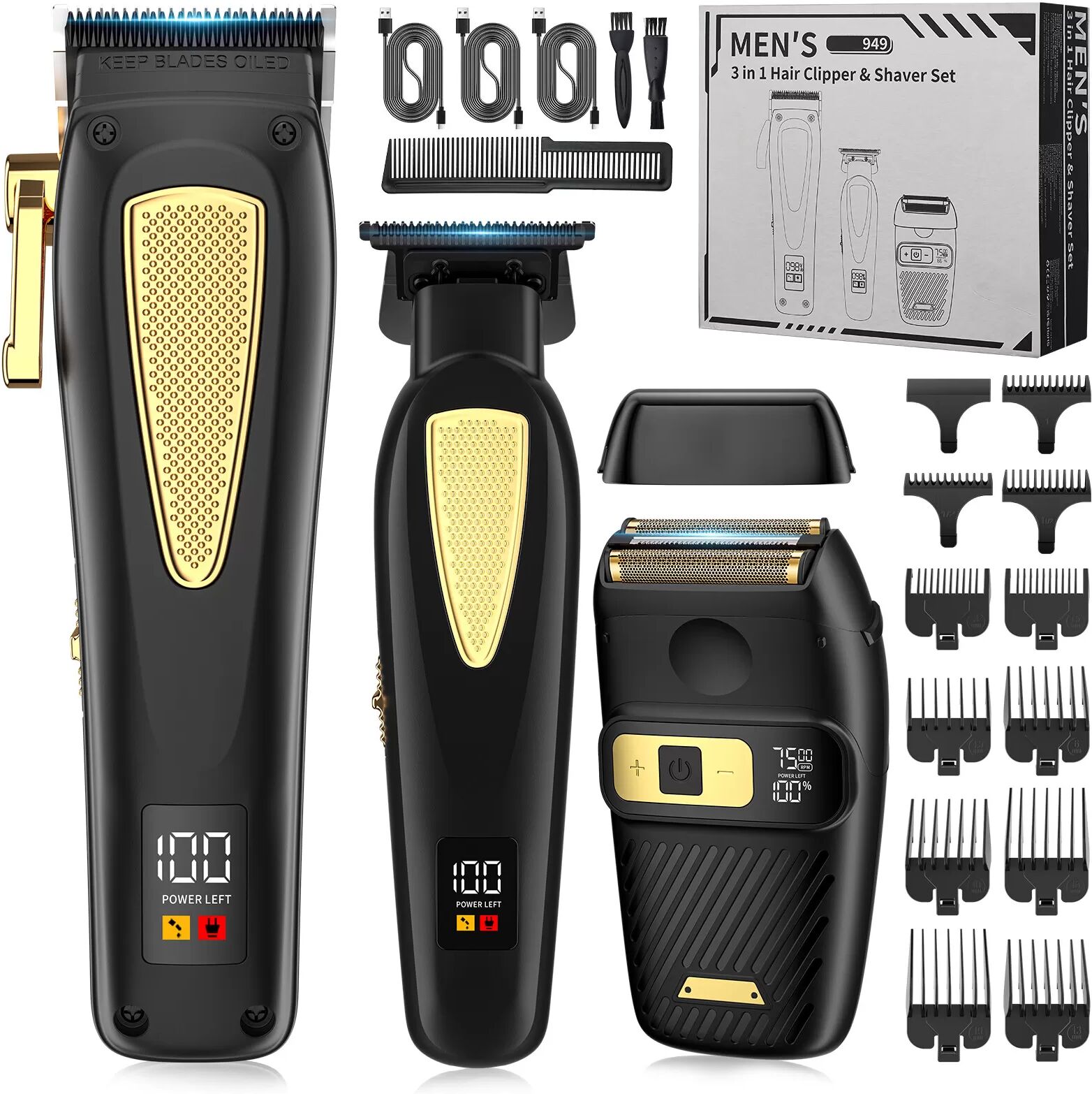 INF Tondeuse à cheveux, tondeuse et rasoir professionnels