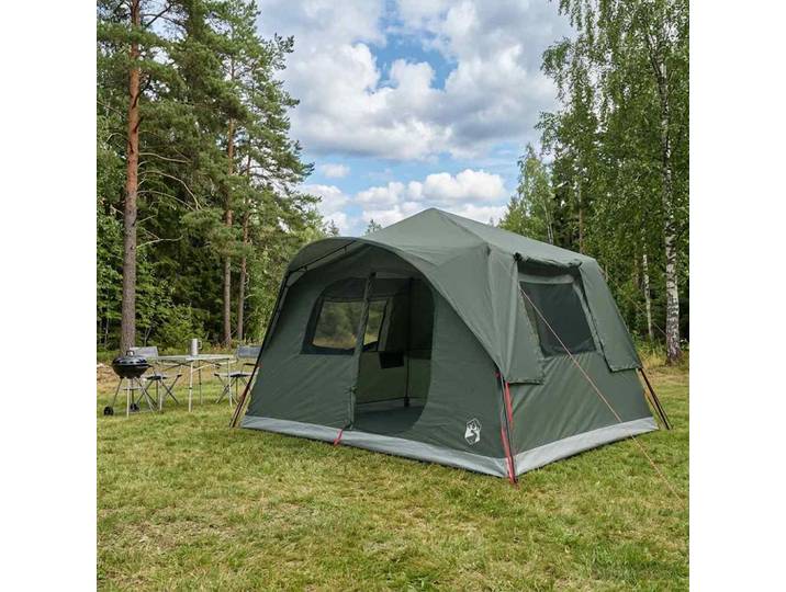 vidaXL Sofort Zelt 8 Personen Olivegrün Polyester und Stahl