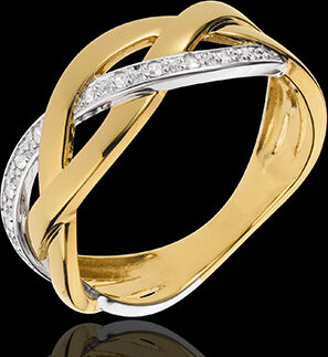 Edenly Ring GlÃ¤nzernder Zopf - Gelbgold