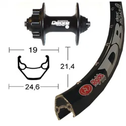 V-Rad 28" Deore Disc 6L.sz.SSP 36L Ryde ZAC 2000 Disc schwz. Niro-Spei.(sz)