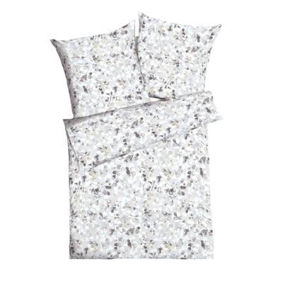 Bettwäsche KAEPPEL "Enchanted", grau (stein), B/L: 140cm x 200cm, 1 Stk., 1 Stk., Interlock-Jersey, B/L: 70cm x 90cm, 2 Stk., Interlock-Jersey, Obermaterial: 100% Baumwolle, Bettwäsche, Bettwäsche, angenehmes Hautgefühl
