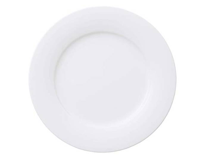 Villeroy & Boch Affinity flacher Teller, Aus hochwertigem Premium Porzellan, Weiß, 28,5 cm