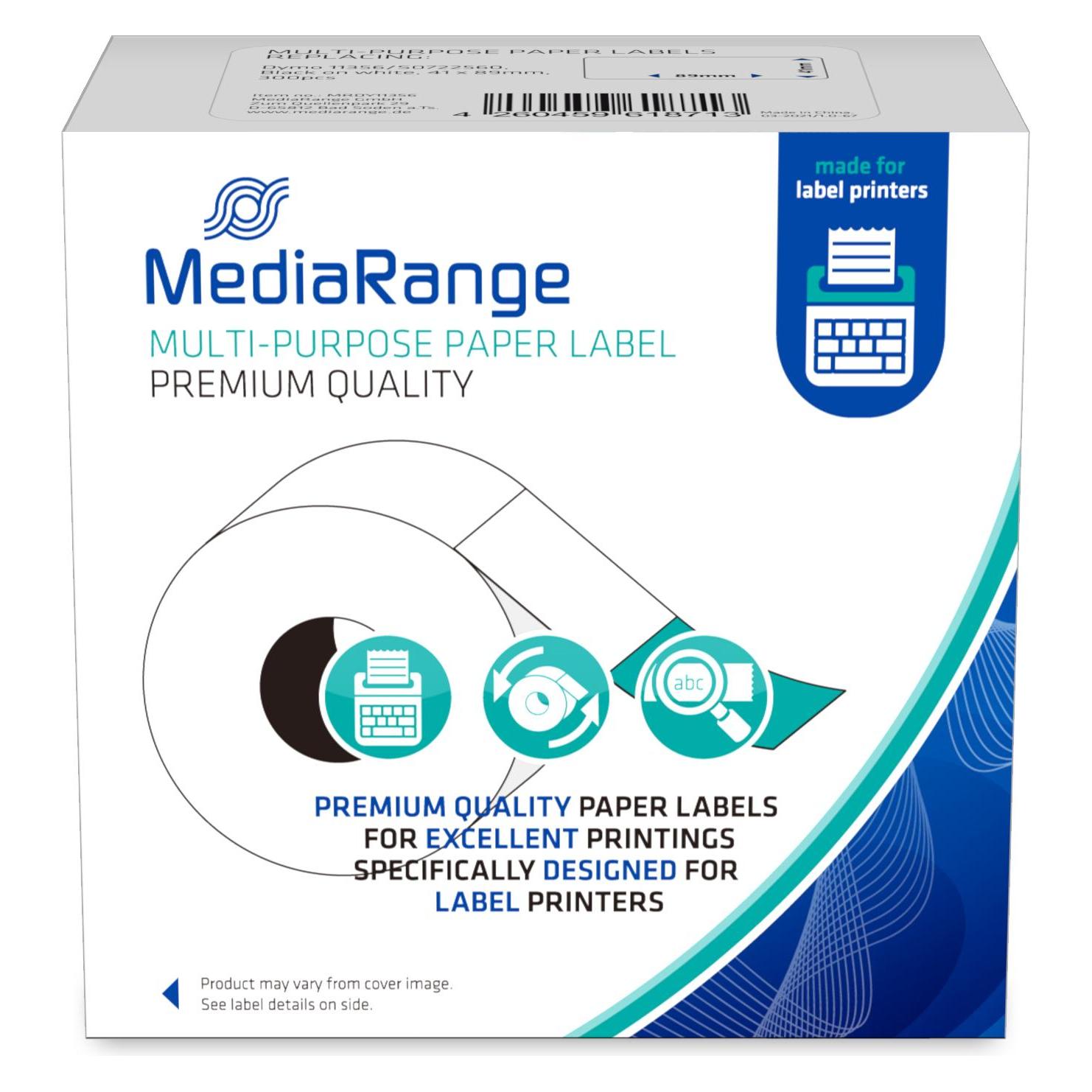 MediaRange Univ.-Papieretiketten Dymo Stk (MRDY11356)