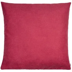 KISSENHÜLLE FarbTon Chenille-Haptik himbeer-rot 60/60 cm